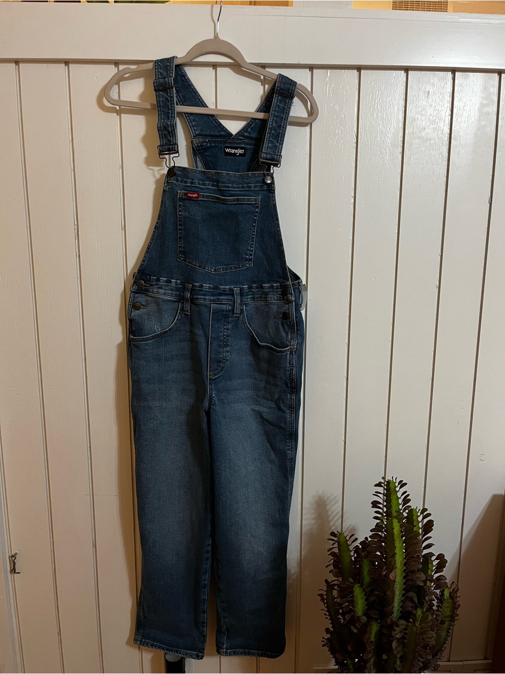 Wrangler Dark Blue Denim Overalls Jumpsuit